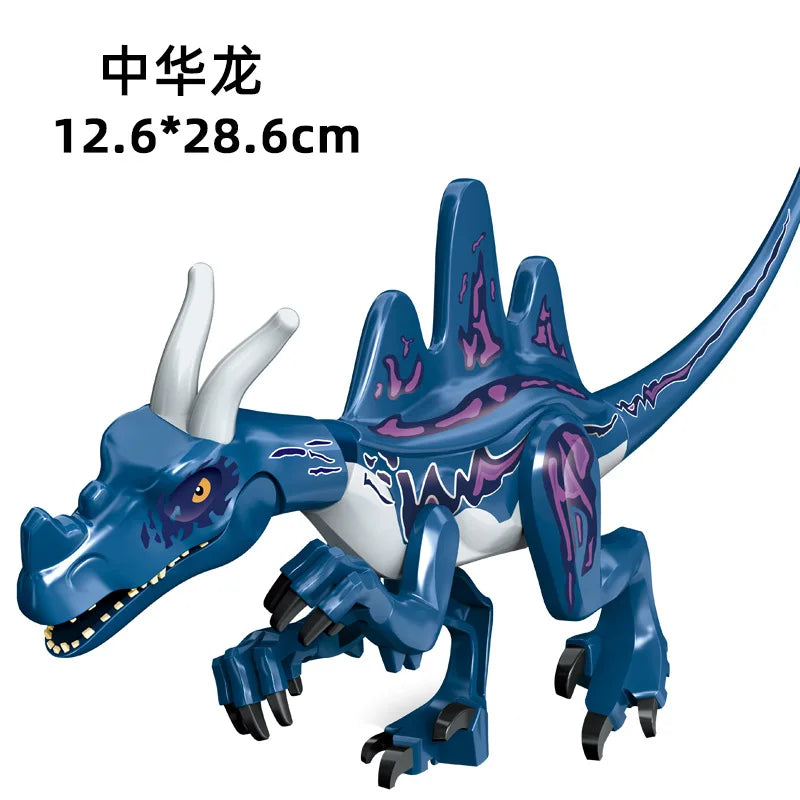 Jurassic World 3 Brutal Raptor Building Blocks – Tyrannosaurus, Indominus, and I-Rex Dinosaur Toy for Kids