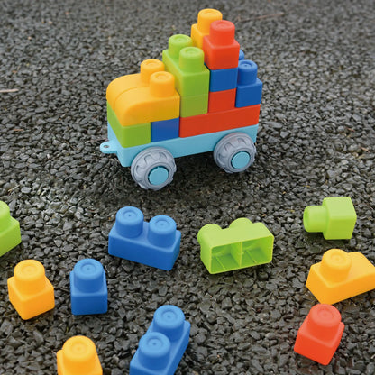 Soft Rubber Large Particle Blocks – Puzzle Assembly Toy for 1-Year-Old Boys and Girls, Brain Development Toy