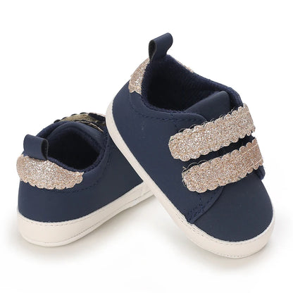 Spring and Autumn Women's Baby Casual Sports Shoes Soft Sole Anti-Slip Indoor and Outdoor First Step Walking Shoes