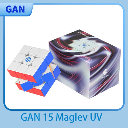 [JudyCube] New 2024 GAN 15 Maglev UV Magnetic Magic Speed Cube, GAN15 M Stickerless, Professional Fidget Toy, Cubo Magico