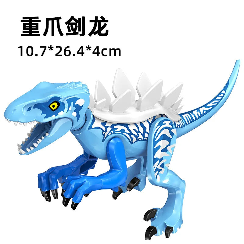 Jurassic World 3 Brutal Raptor Building Blocks – Tyrannosaurus, Indominus, and I-Rex Dinosaur Toy for Kids