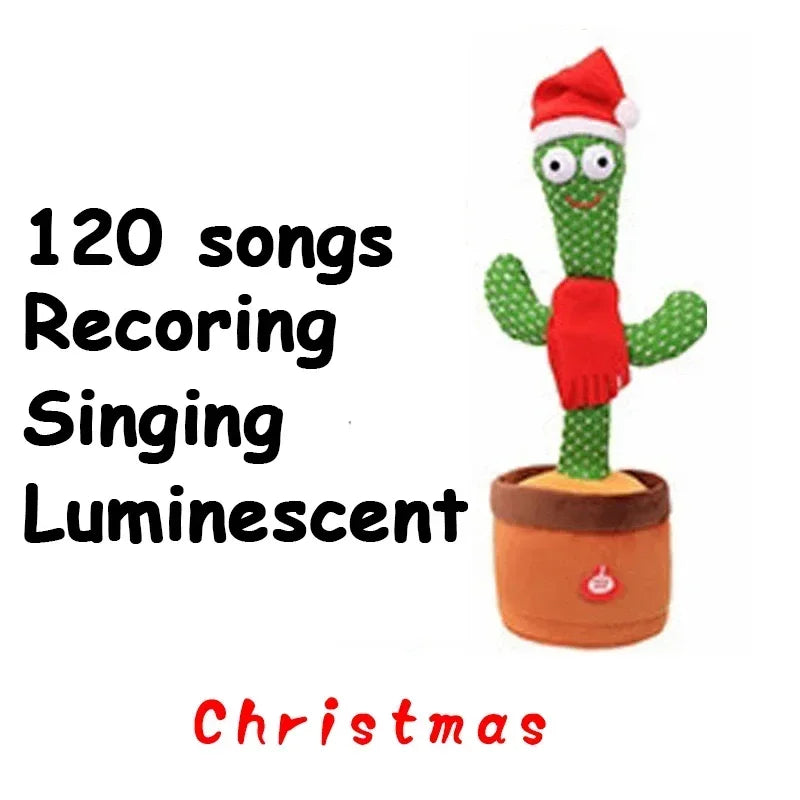 Talking Cactus Toy Rechargeable with Record and Repeat Voice Changer for Kids Spanish English Arabic