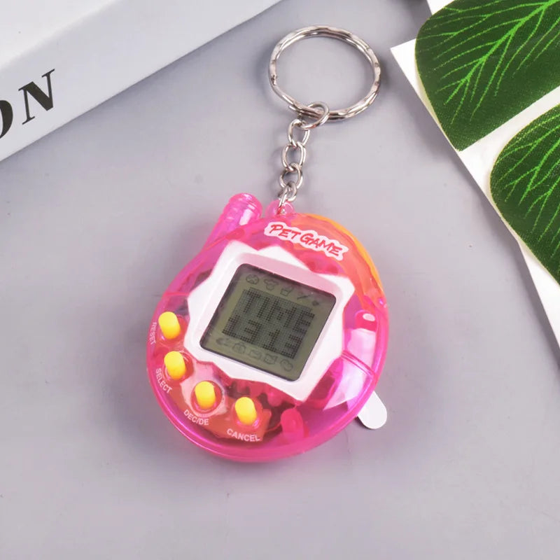 Transparent Electronic Pet Toy, 168 Pets in One Virtual Cyber Digital Toy, Nostalgic Pixel Play for Kids