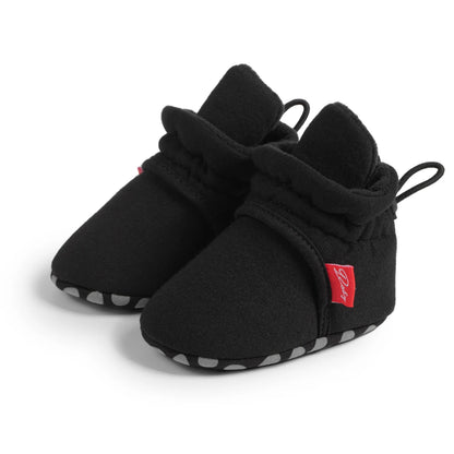 Winter Baby Boy Girl Socks Booties Fluff Soft Elastic Cord First Walkers Anti-slip Indoor Warm Newborn Baby Shoes Moccasin
