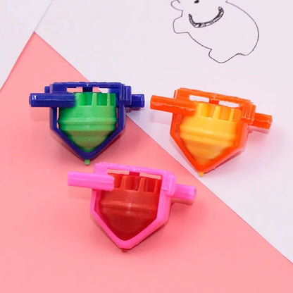1/2/5PCS Colorful Spinning Top – Plastic Gyroscope with Whistle, Pressure Gyro Classic Toy for Kids, Children's Gift