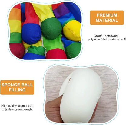 Rainbow Tail Ball – Soft Fabric Meteor Sandbag Ball, Safe Catch Toy for Sensory Training in Kindergarten & School