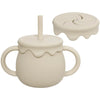 Silicone Baby Sippy Cup & Snack Container 8.5 fl oz (250 ml) Portable Drinkware for Babies & Toddlers
