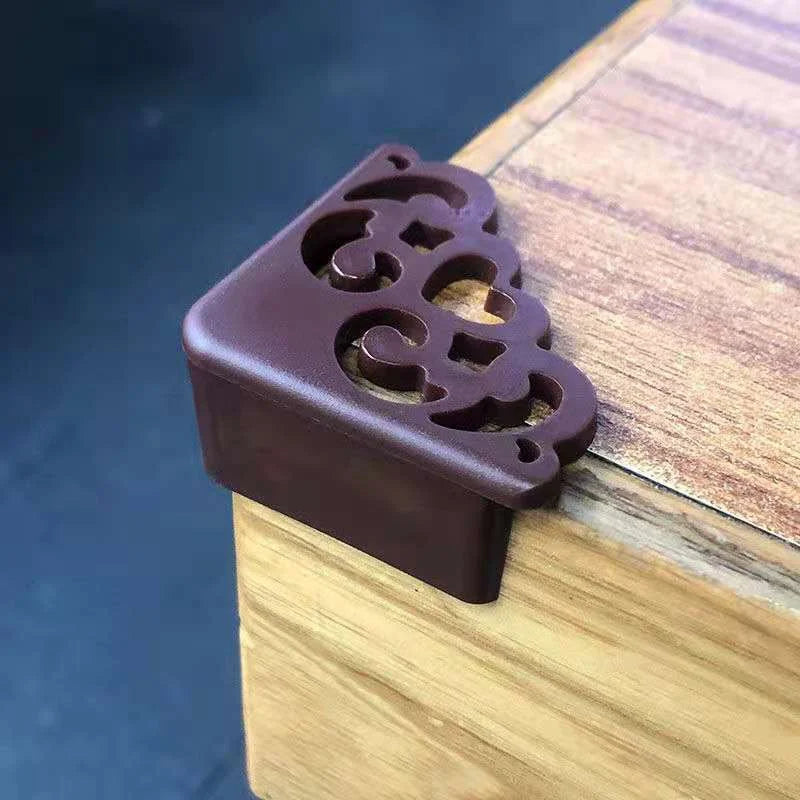 4Pcs Hollow Out Flower Pattern Baby Safety Corner Protectors – Soft Table Edge Guards for Kids