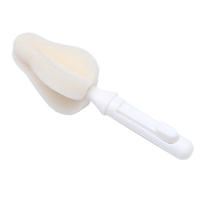 Infant Pacifier Brush Set – 360° Rotation with 4 Replacement Sponge Heads