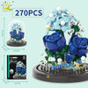 HUIQIBAO MOC Eternal Bouquet Micro Building Blocks – DIY Flower Model and Home Desk Decoration Toy for Kids