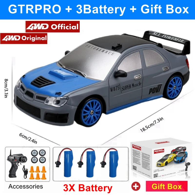 2.4G High-Speed Drift RC Car 4WD AE86 Model Remote Control Racing Toy