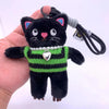 15cm Kawaii Pink Cat Plush Keychain, Animal Doll Pendant for Car and Bag Decoration