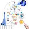 Musical Baby Crib Mobile With Lights and Music Projection Remote Control Crib Toy for Newborns