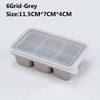 Silicone Ice Cube Tray - 4/6/8/15/160 Grid Square Mold