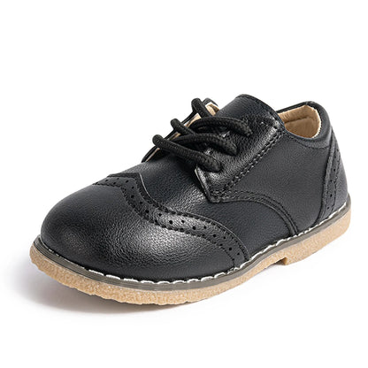 KIDSUN Fashion Kids Shoes – Lace-up PU Leather Multicolor Casual Princess Shoes for Girls