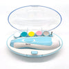Electric Baby Nail File & Clipper Set for Infants and Toddlers with Safety Nail Scissors (Blue/Pink)