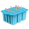 Reusable Silicone Popsicle Mold Tray with 50 Wooden Sticks, Easy-Release Ice Pop Maker