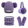 Unisex Kids’ Winter Accessory Set – Warm Hat, Scarf, Gloves & Earmuffs, Comfortable Multipurpose Winter Gear (Ages 3-10)