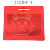 Magnetic Drawing Board for Kids - Montessori Magnetic Sketch Pad with Stylus & Magnetic Beads Travel Toy