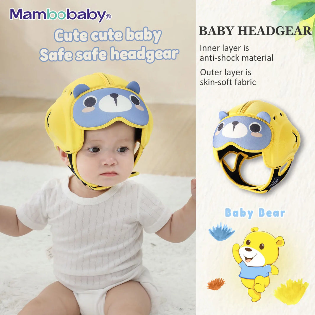 Mambobaby Anti-Shock Baby Helmet – Toddler Head Protector for Infants Learning to Crawl and Walk, Prevents Bumps and Falls