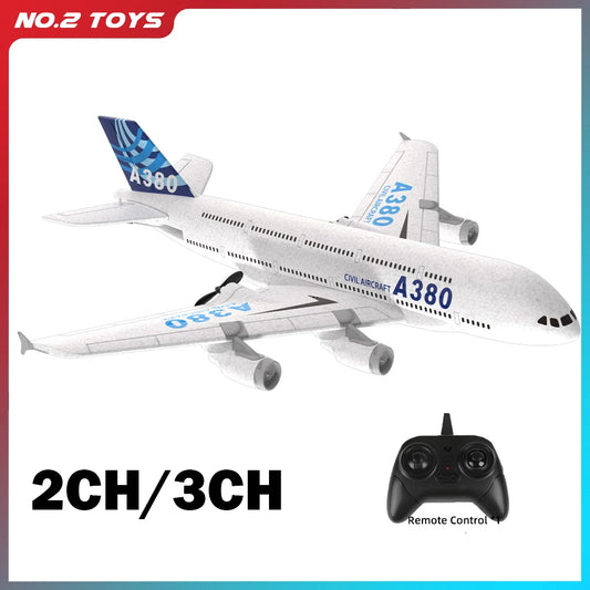 A380 Airbus RC Airplane Foam 2.4G Glide Fixed Wing RTF Outdoor Toy