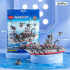 1000+ Piece Military Building Blocks Set – Navy Warships, Planes & Army Vehicles Model Kit for Kids