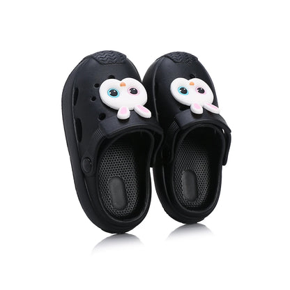 Summer Children’s Hole Slippers – Girls’ Fashion Flower Sandals, Soft Bottom Kids’ Beach Shoes, Toddler Home Slippers