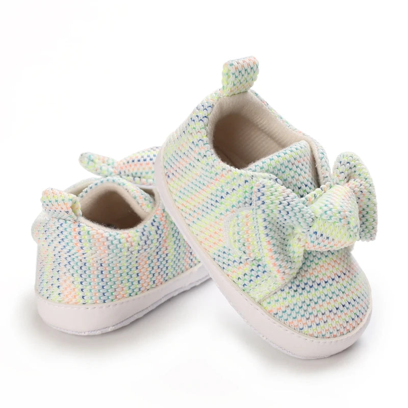 Spring and Autumn Women's Baby Casual Sports Shoes Soft Sole Anti-Slip Indoor and Outdoor Walking First Step Shoes