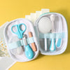 6-Piece Baby Care Kit – Nasal Aspirator, Nail Clipper, Brush, File, Comb & Scissors Set for Daily Cleaning and Care