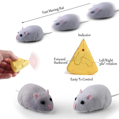 Electric Mini RC Mouse Toy – IR Remote Control Rat for Kids, Pets, and Pranks