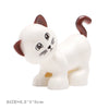 Big Size Building Blocks Farm Animals Set – Cat, Dog, Pig, and Rabbit Model Accessories Compatible with Bricks