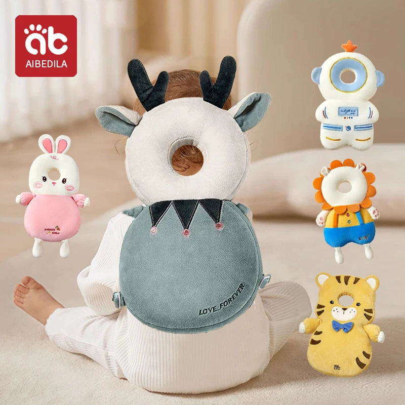AIBEDILA Baby Head Protector Safety Pad Cushion Back Prevent Injured Elf Lion 1-3T Toddler Security Pillows Protective Headgear