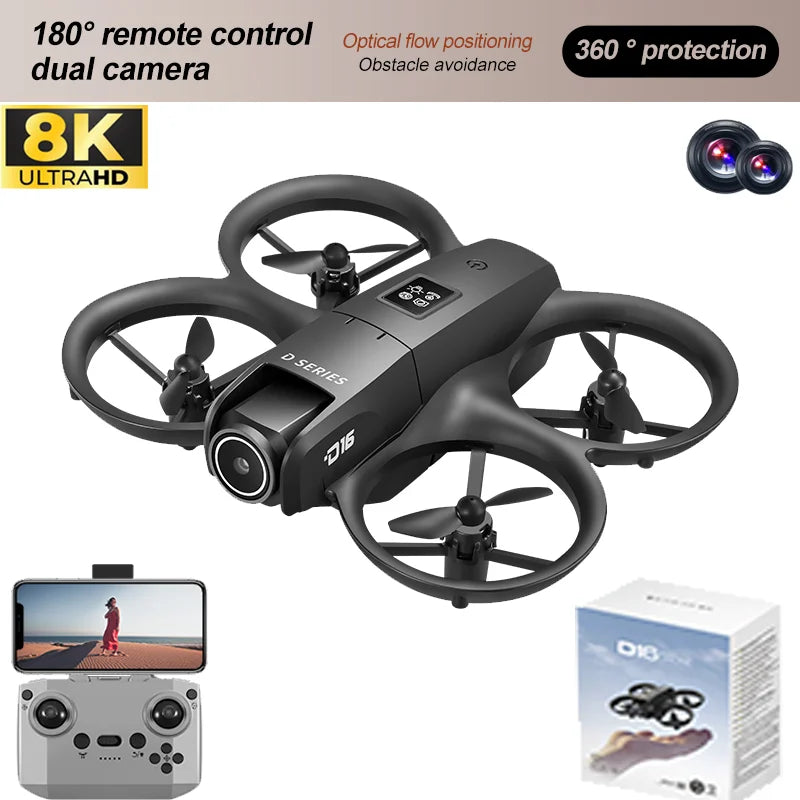 8K WIFI GPS RC Drone – Professional HD Aerial Photography with 180° Dual Camera