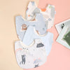 4pcs Soft Cotton Baby Bibs – Adjustable Bandana Burp Cloths for Newborns & Toddlers - Kidzy Market