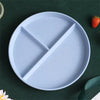 Wheat Straw 3-Compartment Dinner Plate 22 cm (8.7 in) Reusable Microwave-Safe