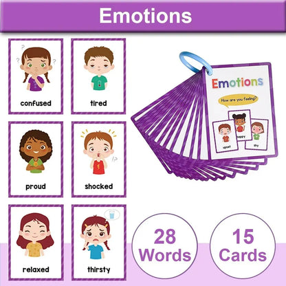 Montessori English Words Learning Cards – Early Education Teaching Aids for Kids and Classroom Use