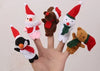 Baby Animal Finger Puppet Set, Duck Plush Hand Puppets Cartoon Family Educational Toy