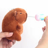 12cm Cute Capybara Plush Keychain, Cartoon Simulation Pendant for School Bags