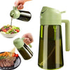 470ml (16oz) Dark Green Glass Oil Sprayer Bottle 2-in-1 Olive Oil Dispenser