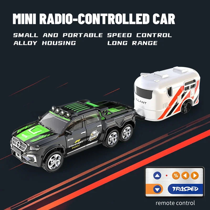 Mini 1/64 Alloy RC Car with 60-Minute Run Time