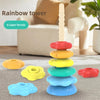 Rainbow Spinning Tower Toy – Stacking Educational Toy for Kids, Strong ABS Plastic