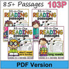 Phonics Reading Comprehension Passages Set – 4 Books for Kids' Phonics Skill Practice