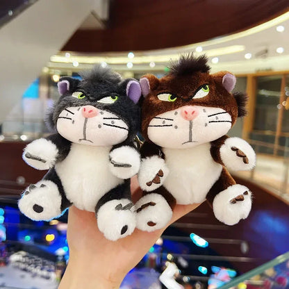 Disney Cute Lucifer Cat Plush Keychain, Soft Stuffed Doll Bag Pendant Gift