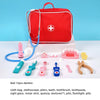 Wooden Doctor and Dentist Pretend Play Set for Kids, Educational Medical Role Play Toy