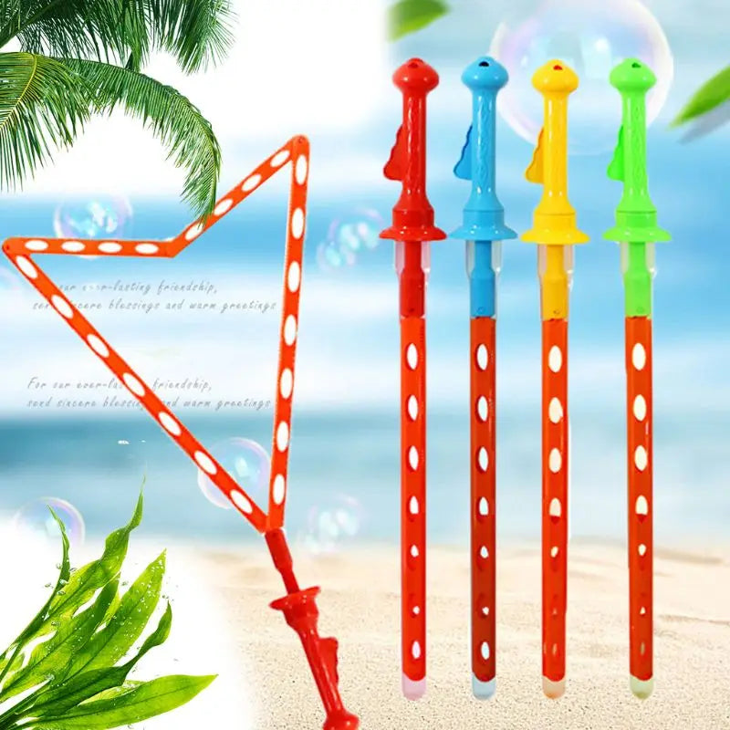 46cm (18.1in) Large Bubble Wand for Kids - Outdoor No-Spill Bubble Stick Toy