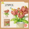 Eternal Bouquet Micro Building Blocks – DIY Flower Model Brick Toy for Kids, Home Desk Decoration