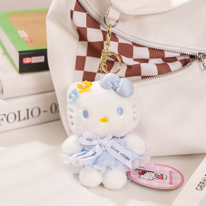 Sanrio Hello Kitty Kuromi Melody Pochacco Cinnamoroll Plush Toy Pendant Keychain Gift