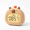 Capybara LED Alarm Clock Rechargeable Dimmable Night Light with Timer & USB Charging, Kids Bedside Desk Decor