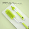 Silicone Bottle Cleaning Brush Set, Baby Pacifier & Straw Scrubber, 360 Degree Glass Cup Washing & Kitchen Cleaning Tool