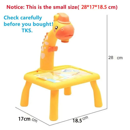 Children’s LED Projector Drawing Table Toy – Educational Painting Set and Learning Tools for Kids